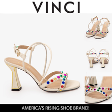 Load image into Gallery viewer, The Aurora Cream Leather Strappy Women Sandal