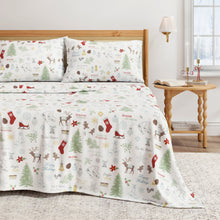 Load image into Gallery viewer, Turkish Cotton Christmas Flannel Sheet Set - Whittaker Collection