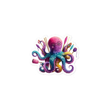 Load image into Gallery viewer, Yarnctopus Sticker – Bubble-Free Sticker for Makers, Crafters &amp; Yarn Addicts