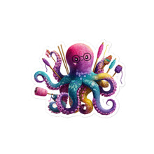 Load image into Gallery viewer, Yarnctopus Sticker – Bubble-Free Sticker for Makers, Crafters &amp; Yarn Addicts