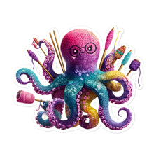 Load image into Gallery viewer, Yarnctopus Sticker – Bubble-Free Sticker for Makers, Crafters &amp; Yarn Addicts