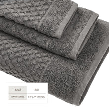 Load image into Gallery viewer, Cotton Diamond Waffle Weave Bath Towel Set - Grayson Collection