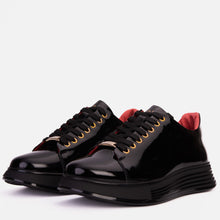 Load image into Gallery viewer, The Peklin Patent Black Leather Men Sneaker