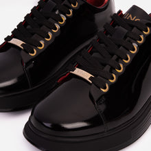 Load image into Gallery viewer, The Peklin Patent Black Leather Men Sneaker