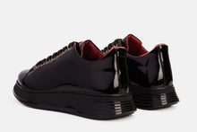 Load image into Gallery viewer, The Peklin Patent Black Leather Men Sneaker