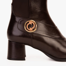 Load image into Gallery viewer, The Windsor Brown Leather Knee High Boot