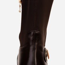 Load image into Gallery viewer, The Windsor Brown Leather Knee High Boot