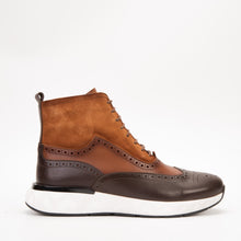 Load image into Gallery viewer, The Regent Brown Leather Wingtip Brogue Men Casual Boot