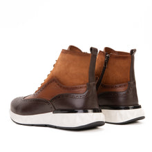 Load image into Gallery viewer, The Regent Brown Leather Wingtip Brogue Men Casual Boot