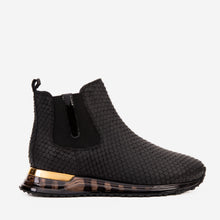 Load image into Gallery viewer, The Panther Black Leather Men Chelsea Boot