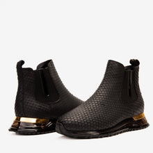 Load image into Gallery viewer, The Panther Black Leather Men Chelsea Boot