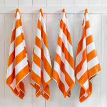 Load image into Gallery viewer, Cotton Velour Cabana Stripe Beach Towel - Novia Collection