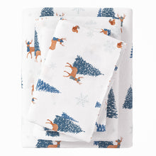 Load image into Gallery viewer, Turkish Cotton Christmas Flannel Sheet Set - Whittaker Collection