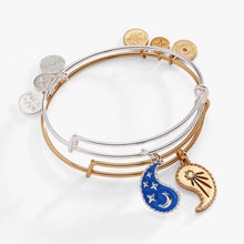 Load image into Gallery viewer, Yin Yang Celestial BFF Bangle Set of 2