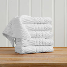 Load image into Gallery viewer, 100% Cotton Checkered Jacquard Bath Towel Set - Giuliana Collection