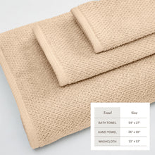 Load image into Gallery viewer, Cotton Textured Bath Towel Set - Acacia Collection