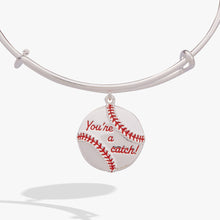 Load image into Gallery viewer, "You're A Catch" Baseball Charm Bangle