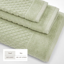 Load image into Gallery viewer, Cotton Diamond Waffle Weave Bath Towel Set - Grayson Collection
