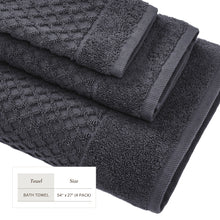 Load image into Gallery viewer, Cotton Diamond Waffle Weave Bath Towel Set - Grayson Collection