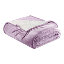 Load image into Gallery viewer, Velvet Plush Sherpa Bed Blanket - Sherpa Fleece Collection