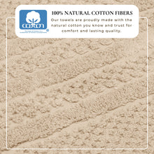 Load image into Gallery viewer, 100% Cotton Checkered Jacquard Bath Towel Set - Giuliana Collection