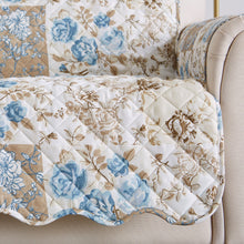 Load image into Gallery viewer, Reversible Floral Patchwork Furniture Protector - Maribel Collection