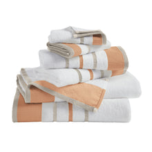 Load image into Gallery viewer, Decorative Cotton Stripe Bath Towel Set - Noelle Collection