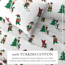 Load image into Gallery viewer, Turkish Cotton Christmas Flannel Sheet - Whittaker Collection