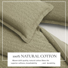 Load image into Gallery viewer, 100% Cotton Honeycomb Waffle Duvet Set - Mattea Collection