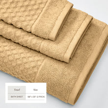 Load image into Gallery viewer, Cotton Diamond Waffle Weave Bath Towel Set - Grayson Collection