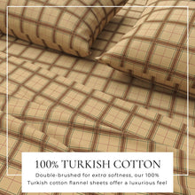 Load image into Gallery viewer, Turkish Cotton Flannel Sheet Set - Plaid &amp; Stripe Collection