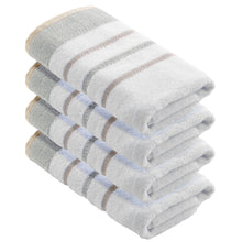 Load image into Gallery viewer, Decorative Cotton Stripe Bath Towel Set - Noelle Collection
