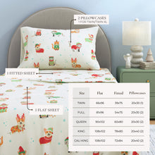 Load image into Gallery viewer, Turkish Cotton Christmas Flannel Sheet - Whittaker Collection